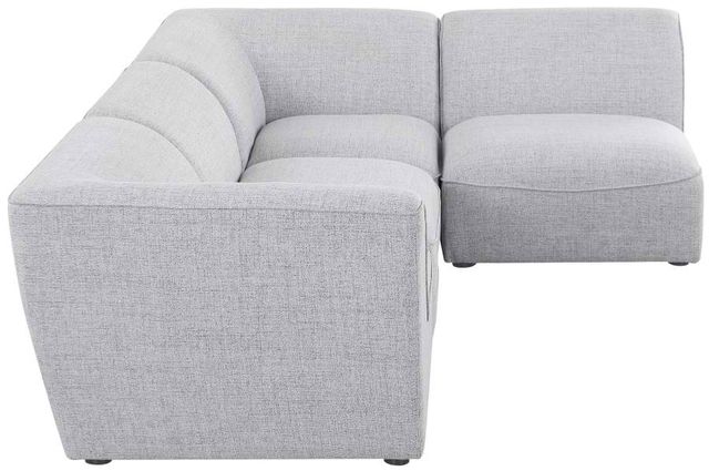 Meridian Furniture Miramar 4-Piece Grey Modular Sectional Set-2