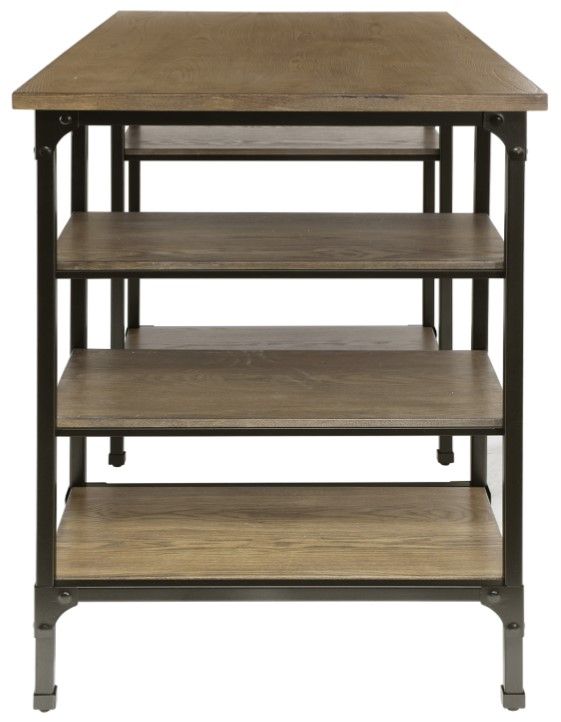 Homelegance® Millwood Rustic Black/Weathered Natural Counter Height Writing Desk-3