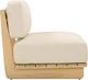 TOV Furniture Reavan Cream/Light Teak Fabric/Wooden Outdoor Lounge Chair-4