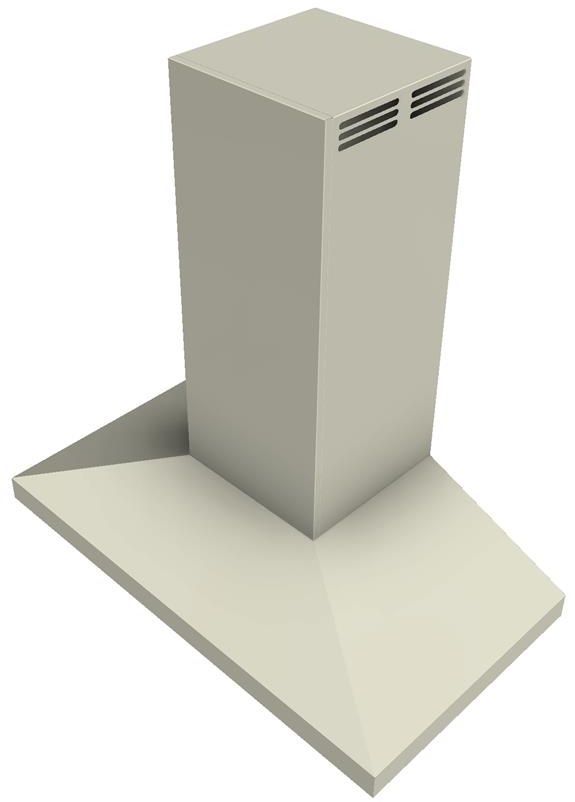 Vent-A-Hood® 36" Biscuit Air Recover System (ARS) Euro-Style Duct-Free Wall Mounted Range Hood-1