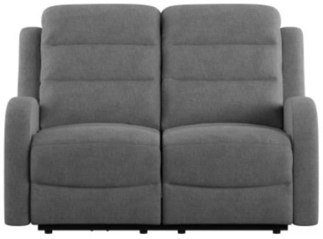 Emerald Home Harvey Gray Power Loveseat with Power Headrest-3