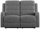 Emerald Home Harvey Gray Power Loveseat with Power Headrest-3