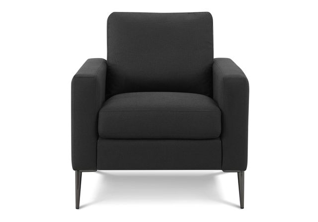 Monarch Specialties Inc. Black 32" Accent Chair with Black Metal Legs-0