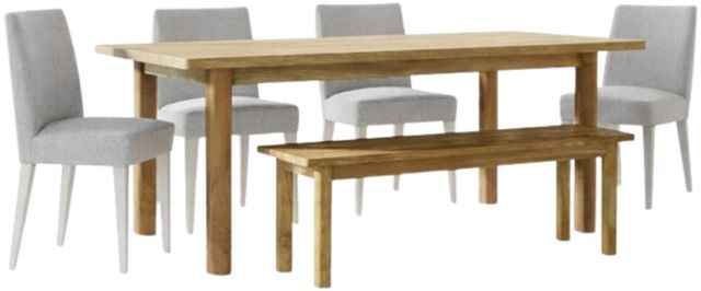 Jofran Inc. Bodhi 6-Piece Golden/Platinum Dining Set-0