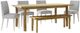 Jofran Inc. Bodhi 6-Piece Golden/Platinum Dining Set-0
