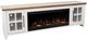 Legends Home Providence Brown/White 83" Fireplace Console-0