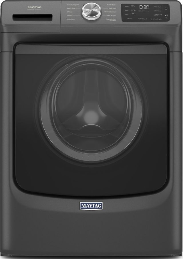 Maytag® 5.2 Cu. Ft. Volcano Black Front Load Washer-0