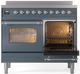 Ilve® Nostalgie II Series 40" Blue Grey Pro Style Induction Range-3