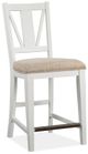 Magnussen Home® Heron Cove Chalk White Counter Chair-0