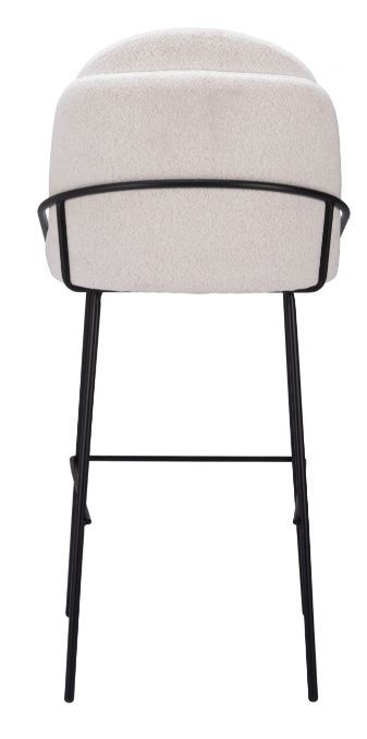 Zuo® Modern Jambi Ivory/Black Barstool-2