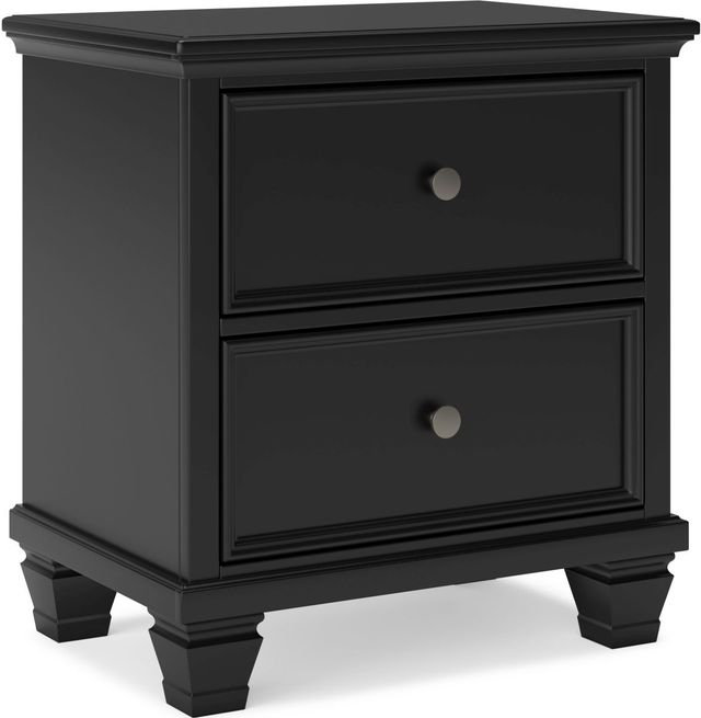 Signature Design by Ashley® Lanolee Black Nightstand-0