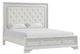 Furniture of America® Stella Mia Creamy White Upholstered Eastern King Panel Bed-0