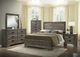 Elements International Nathan Gray Oak Dresser and Mirror-3