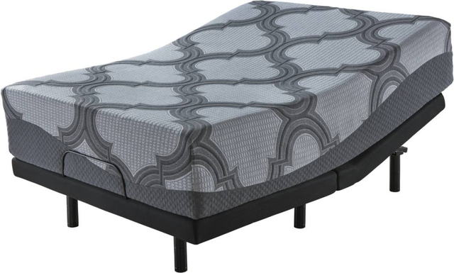 Sierra Sleep® by Ashley® 2-Piece 12" Hybrid and Good  Adjustable Foundation Queen Mattress Set-1