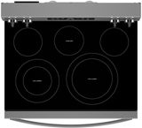 Whirlpool® 30"  Fingerprint Resistant Stainless Steel Freestanding Electric Range 