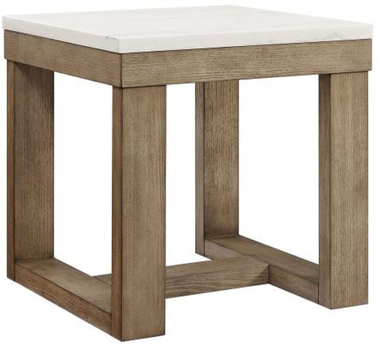 Steve Silver Co. Calla 3-Piece Driftwood/White Marble Occasional Table Set-3