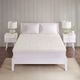 Olliix by Sleep Philosophy White Twin Deluxe 3" Quilted Memory Foam Mattress Topper-1