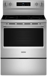 Maytag® 30" Fingerprint Resistant Stainless Steel Freestanding Electric Range with No Preheat Air Fry and Air Baking