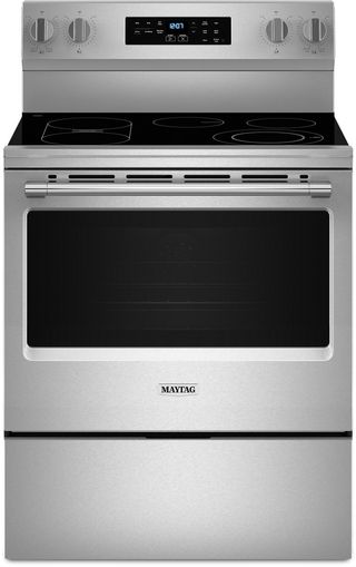 Maytag® 30" Fingerprint Resistant Stainless Steel Freestanding Electric Range with No Preheat Air Fry and Air Baking