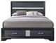 ACME Furniture Naima Black Eastern King Panel Bed-1