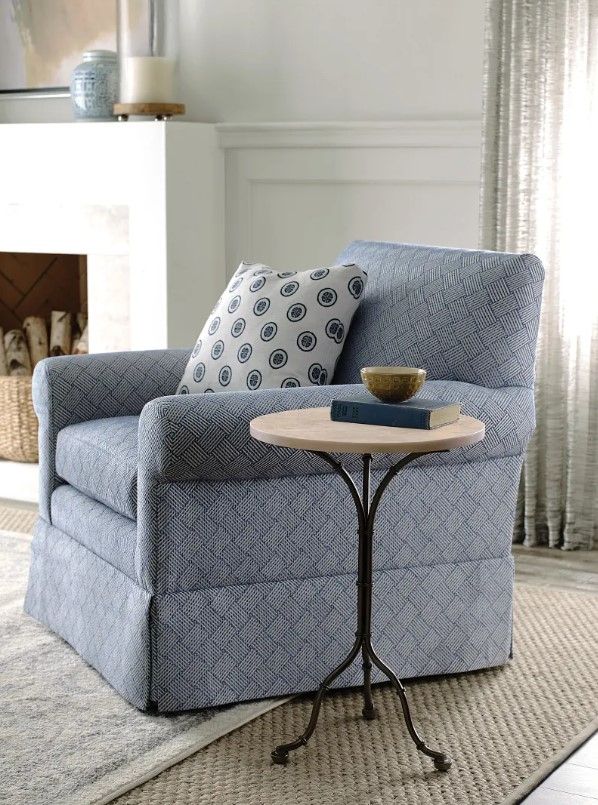 Hammary® Grand Bay Mariners White Accent Table with Gray Base-1