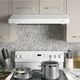 GE® Series 30" White Under Cabinet Range Hood-1