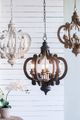 A & B Home Antique White Chandelier-4