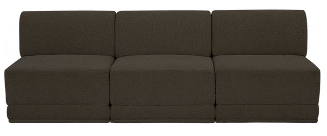 Meridian Furniture Ollie 3-Piece Brown Sofa-1