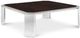 Century® Customizable Thomas O'Brien Phoenix Wood Top Square Coffee Table with Acrylic Base-0