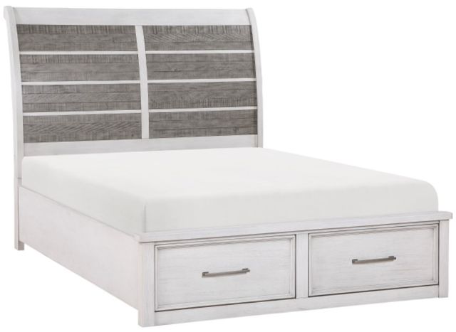 Homelegance® Ambrose Antique Gray/Antique White King Storage Platform Bed-0