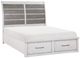 Homelegance® Ambrose Antique Gray/Antique White King Storage Platform Bed-0