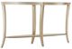Michael Amini® Malibu Crest Glass Top Console Table with Chardonnay Base-2