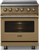 Viking® 5 Series 30" Golden Hour Pro Style Induction Range with Brushed Brass Trim-4