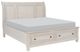 Homelegance® Bethel Antique White California King Sleigh Bed-0
