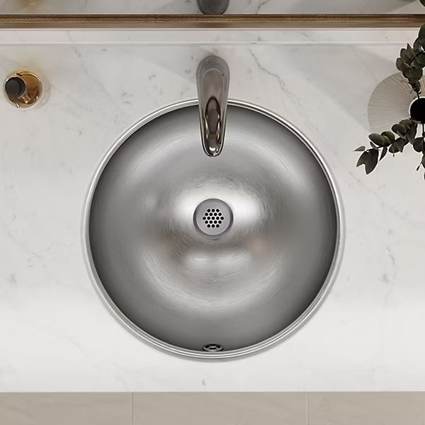 Elkay Asana® Lustrous Satin 18-3/8" Single Bowl Undermount Bathroom Sink with Overflow-1