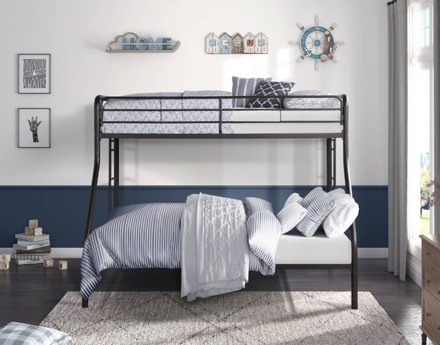 Homelegance® Lunar Dark Bronze Twin/Full Youth Bunk Bed-1