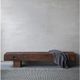 A & B Home Brown Sleeper Bench-1