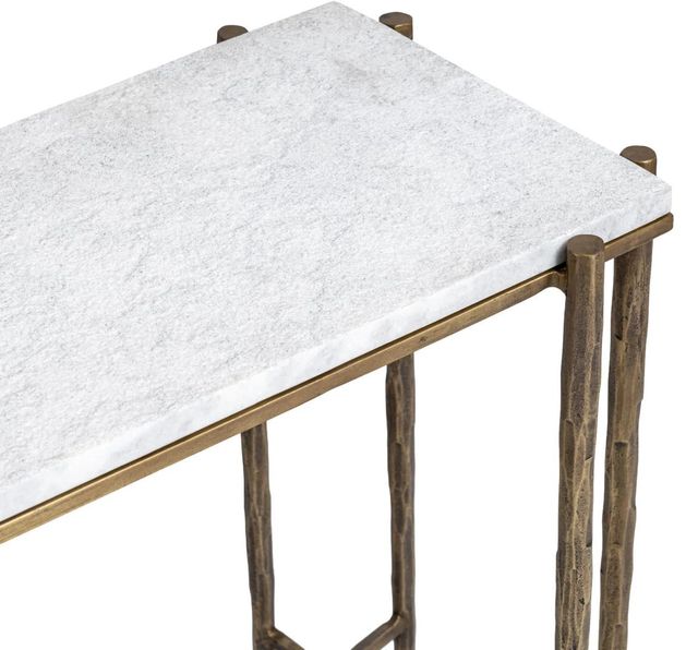 Classic Home Jasmine Moonstone White Console Table-4