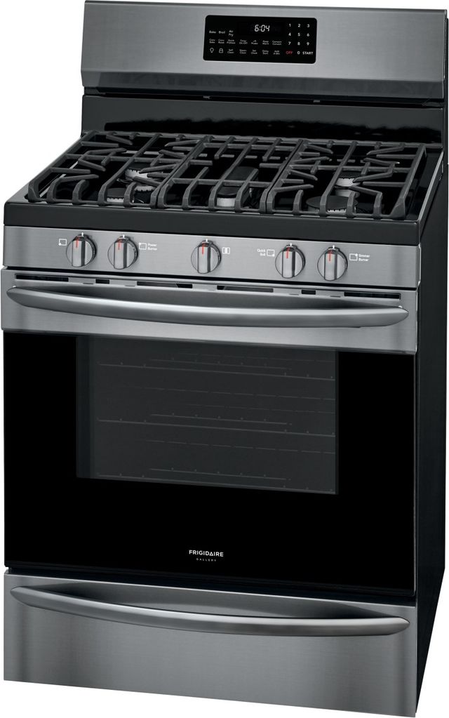Frigidaire Gallery® 30" Black Stainless Steel Freestanding Gas Range-4
