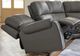 Signature Design by Ashley® 5Z-Harrenhurst 5-Piece Anchor Power Reclining Curved Sectional-4