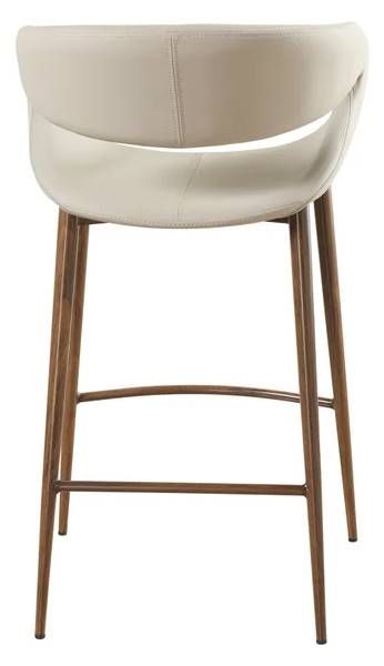 StyleCraft Taupe/Walnut Counter Stool-3