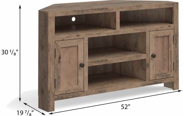Legends Home Joshua Creek Barnwood 52" Corner TV Console-2