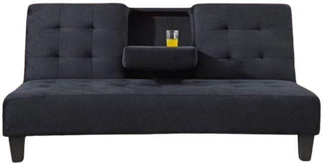 Milton Greens Stars Black Dacron Futon Sofa Bed-1