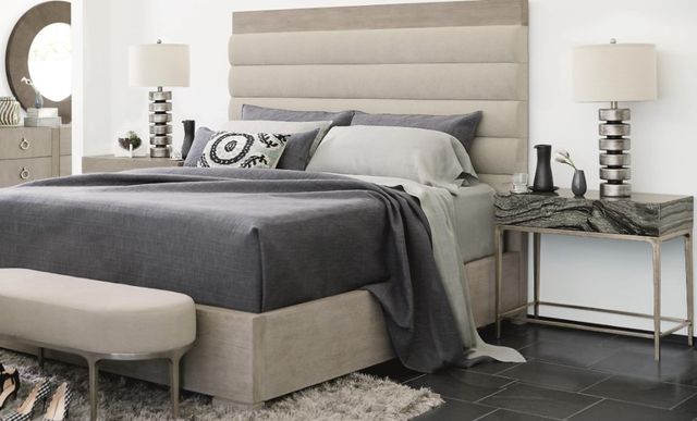 Bernhardt Linea Black Forest/Textured Graphite Nightstand-1