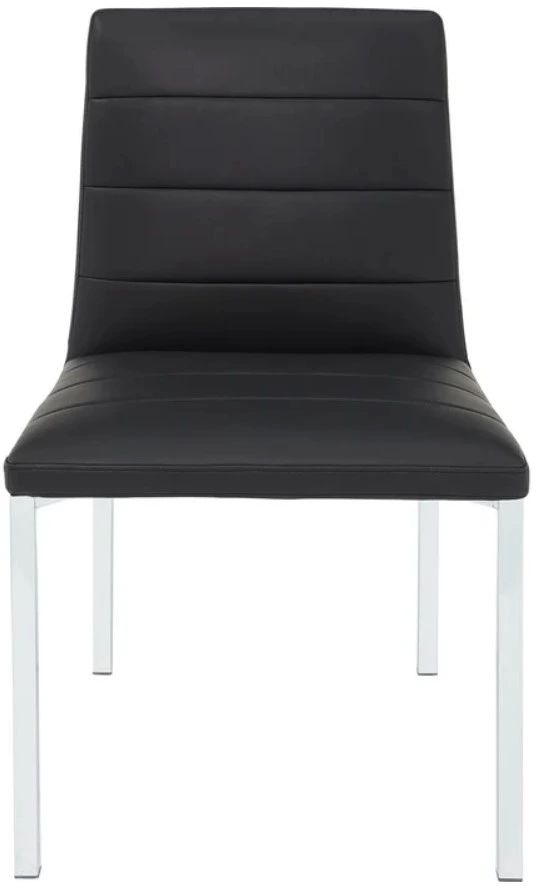 Modus Furniture Amalfi Chrome/Soot Upholstered Dining Side Chair-1