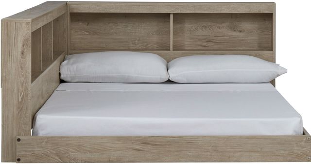 Signature Design by Ashley® Oliah Natural Full Bookcase Storage Bed-1