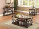 Coaster® Laney Glass Top End Table with Deep Merlot Base-2