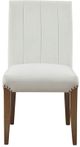 Olliix by Madison Park Audrey Set of 2 Cream Channel Tufting Dining Chair-1
