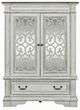 Liberty Furniture Abbey Park Antique White/Weathered Brown Mirrored Door Chest-2