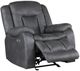 New Classic® Home Furnishings Morello Gray Power Glider Recliner-3
